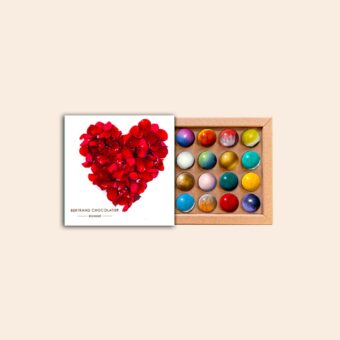 Coffret 16 dômes Coeur