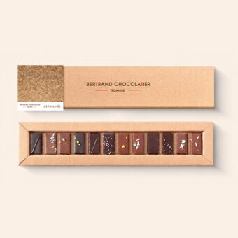 Plumier 12 chocolats pralinés