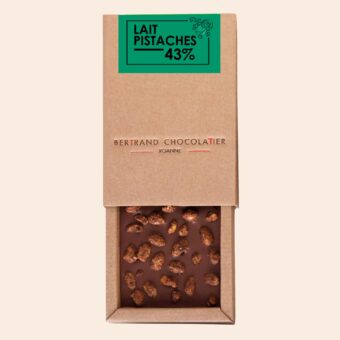Tablette gourmande lait pistaches