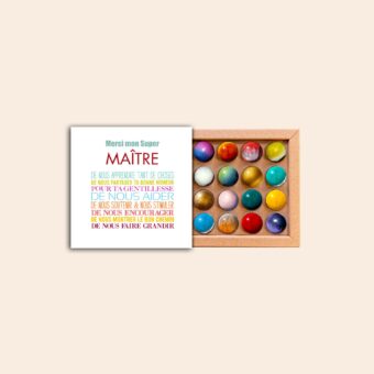 Coffret 16 dômes Merci Maître
