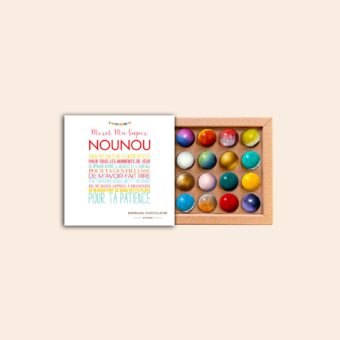Coffret 16 dômes Merci Nounou