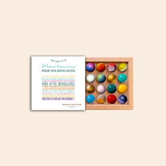 Coffret 16 dômes Merci pour vos bons soins