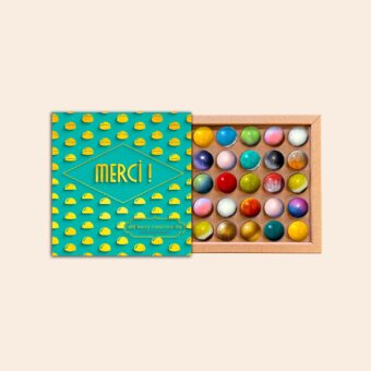 Coffret 25 dômes merci