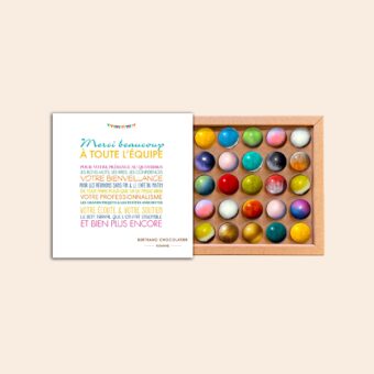 Coffret 25 dômes merci l'équipe