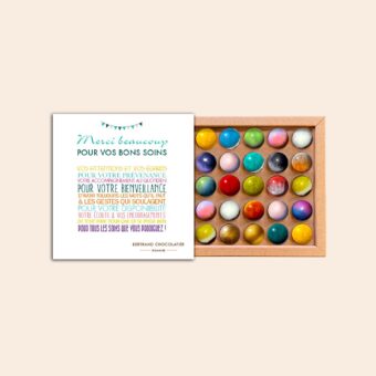 Coffret 25 dômes Merci pour vos bons soins