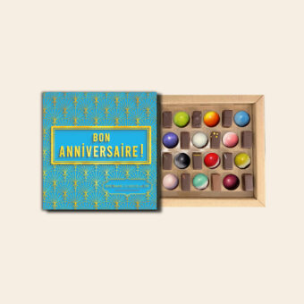 Coffret mixte 24 chocolats Anniversaire