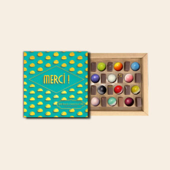 Coffret mixte 24 chocolats Merci