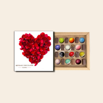 Coffret mixte 24 chocolats Coeur