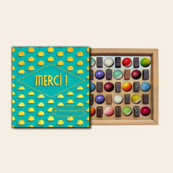 Coffret mixte 35 chocolats Merci