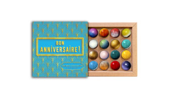 Coffret 16 dômes bon anniversaire