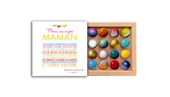 Coffret 16 dômes merci maman