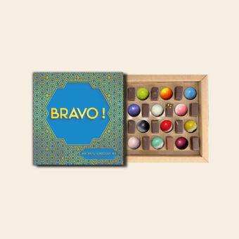 Coffret mixte 24 chocolats Bravo Bleu