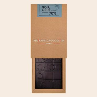 Tablette gourmande noir Grué de cacao