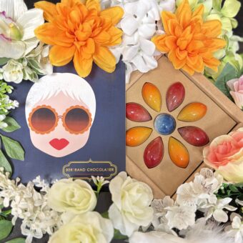 Coffret Pétales "Maman Cool" bleu foncé