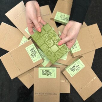 Tablette gourmande blanc Matcha