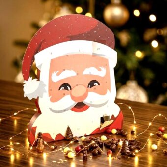 Calendrier de l'Avent Père Noël garni de chocolats pour enfants – Bertrand Chocolatier