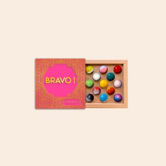 Coffret 13 dômes Bravo Rose