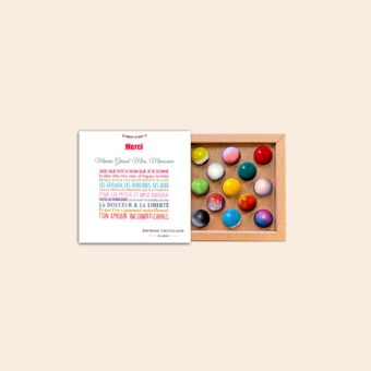 Coffret 13 dômes "Merci Mamie - Grand-mère"