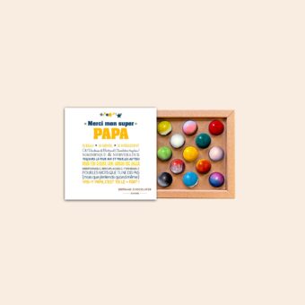Coffret 13 dômes Merci Papa