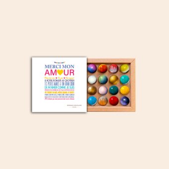 Coffret 16 dômes Merci Mon Amour