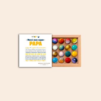 Coffret 16 dômes Merci Papa