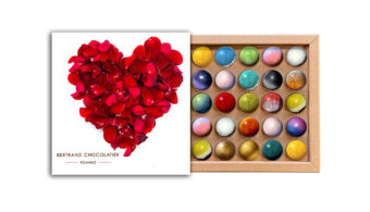 Coffret 25 dômes coeur fleur