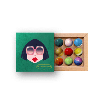 Coffret 9 dômes "Maman Cool" vert