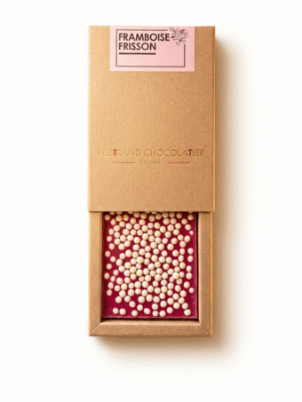 Tablette gourmande framboise frisson
