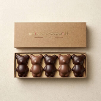 Coffret oursons chocolat lait & noir