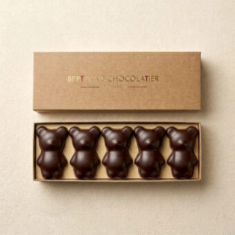 Coffret oursons chocolat noir