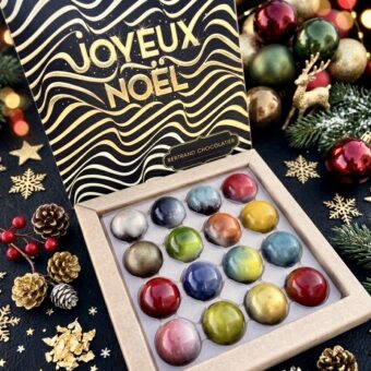 Coffret 16 dômes Joyeux Noël