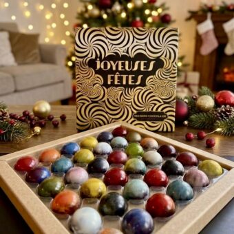 Coffret 36 dômes Joyeuses Fêtes